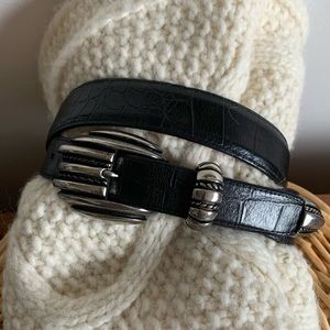 Vintage artisan leather western style belt